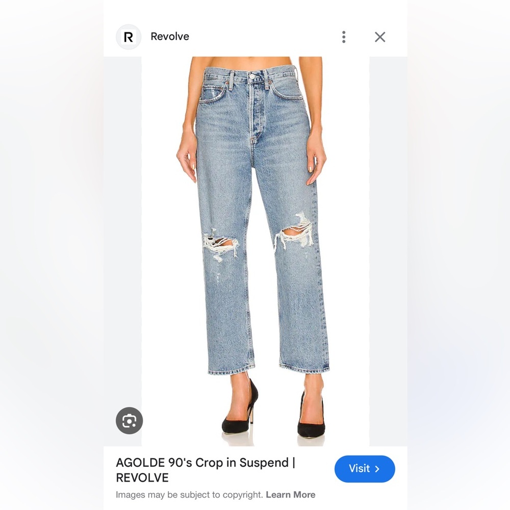 AGolde 90s crop jeans